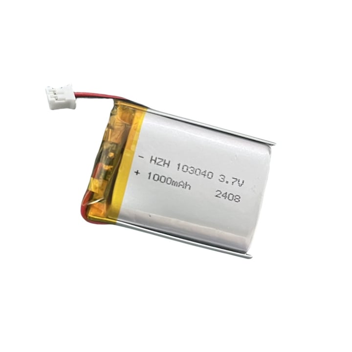 Литиево-полимерна батерия 103040, 1000mAh, 3.7V, PCM и NTC защита