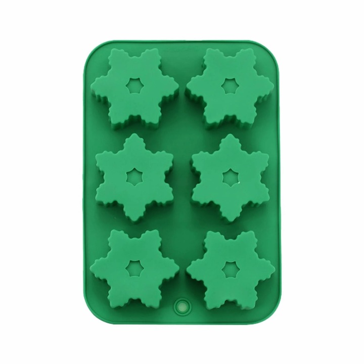 Set forme silicon Craciun brad Mos Craciun om de zapada multicolor 30x22x6cm