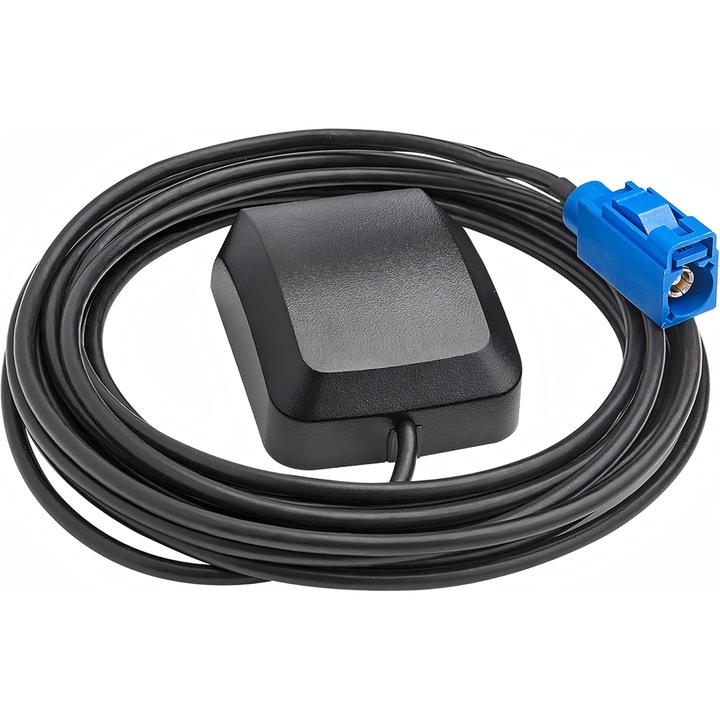 Antena GPS Chucai, mufa Fakra, 3m, baza magnetică, neagră