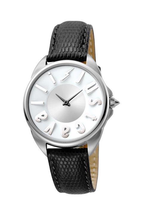 JUST CAVALLI, Bőrszíjas, Kvarc Karóra, Fekete