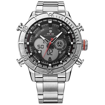 Ceas barbatesc Weide Timekeeper Silver - WH6308-1C Ceas barbatesc Weide Timekeeper Silver - WH6308-1C