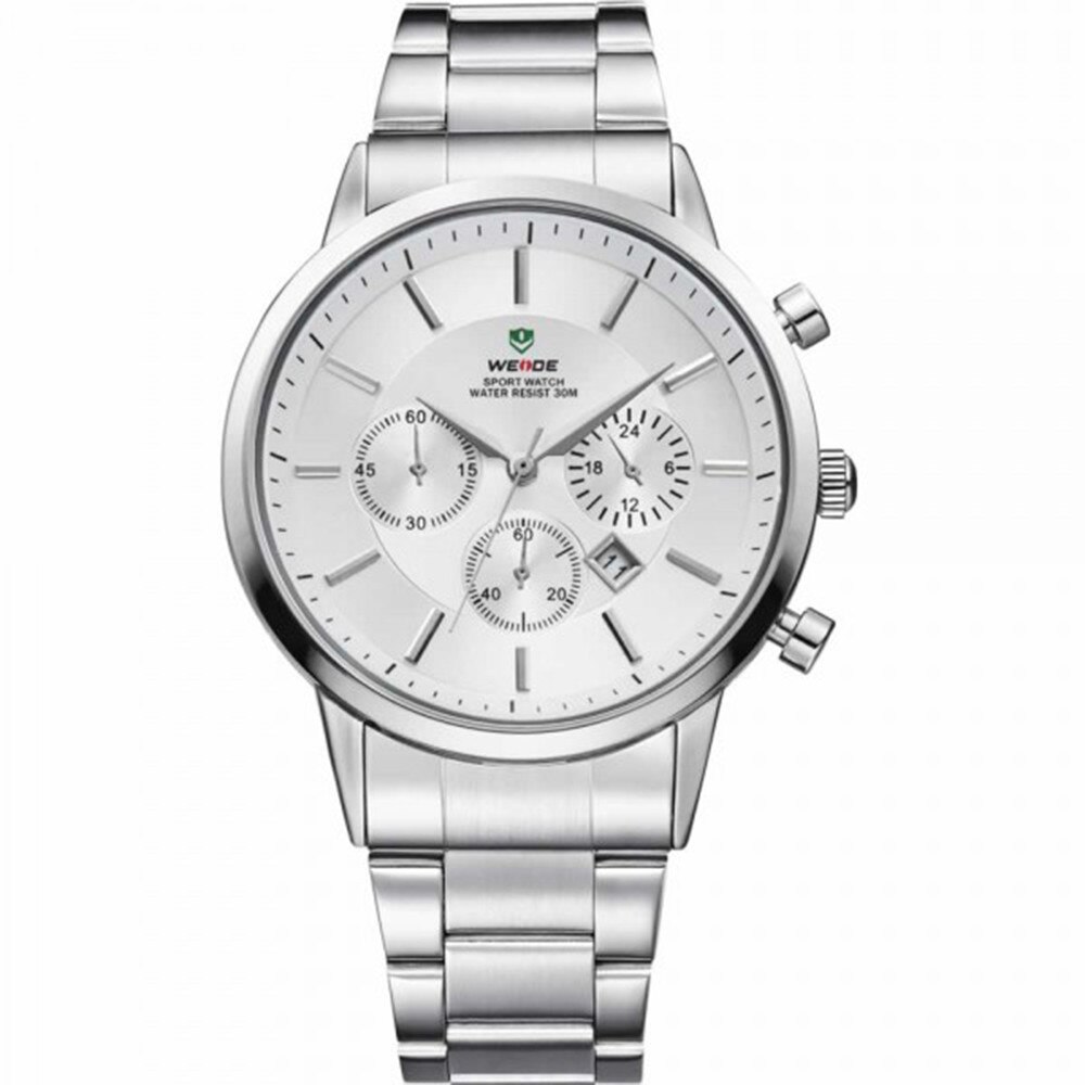 Ceas barbatesc Weide Classic All Silver - WH3312-2C