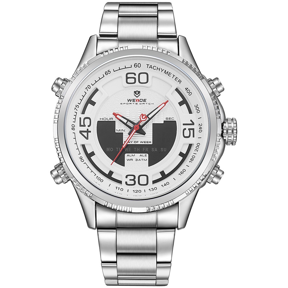 Ceas barbatesc Weide Silver & White - WH6306-2C