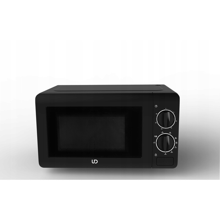 Микровълнова фурна UD MG20L-BK, 20L, 700W, Механично управление, Грил, Черен