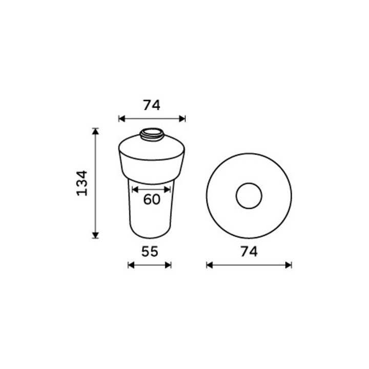 Аксесоар за резервен контейнер за тоалетна чиния, Nimco 1029KU