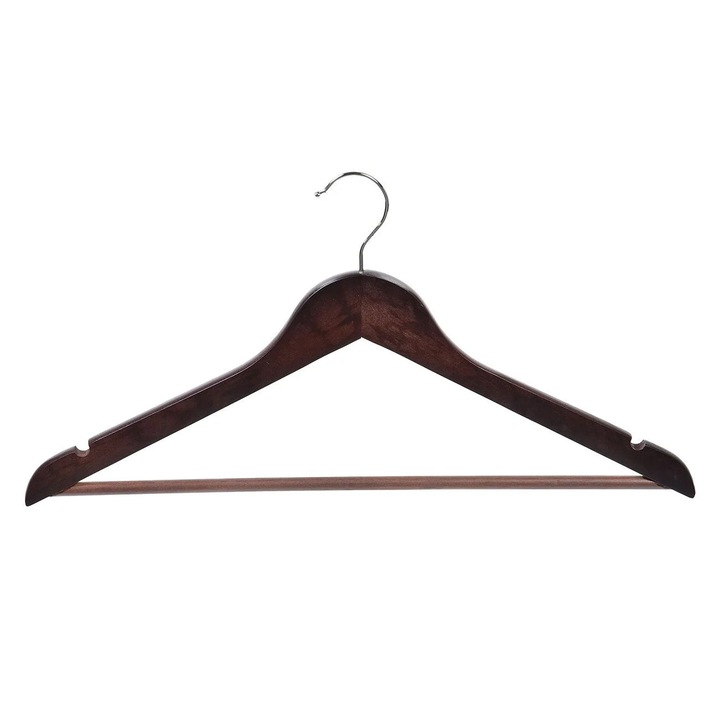 Кафяви Дървени Закачалки 44,5см - 2бр