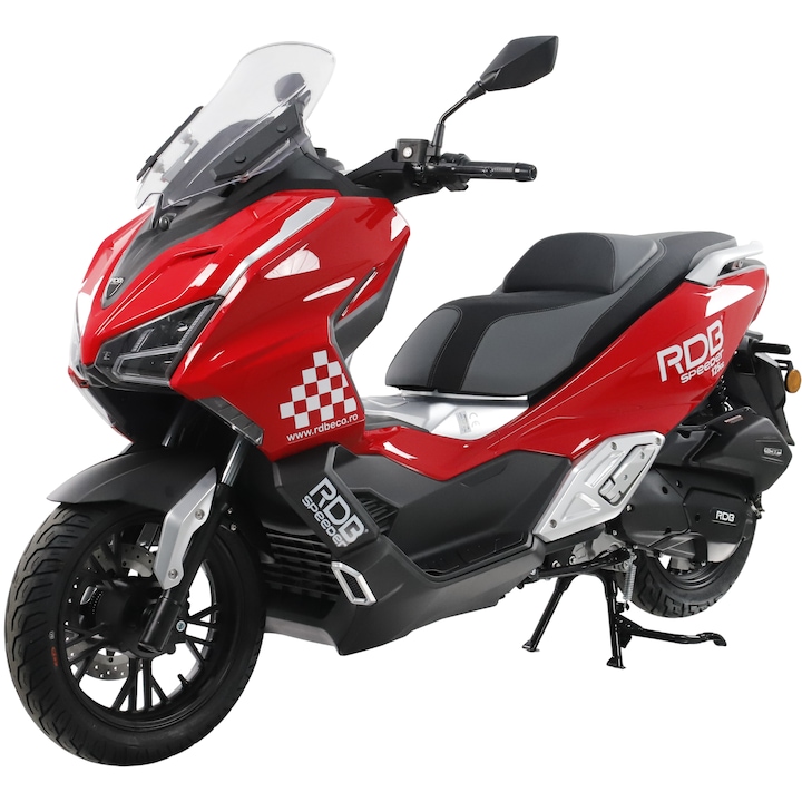 Scuter benzina RDB SPEEDER, Euro 5+, 125cc, 4 timpi, Rosu + CIV inclus