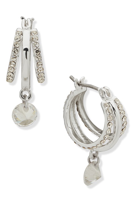 DKNY, Cercei decorati cu cristale, Argintiu