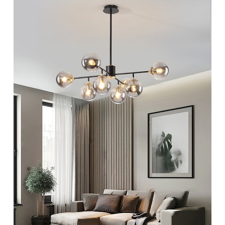 SUEVA® Полилей Smoke Shade E27 с 8xE27
