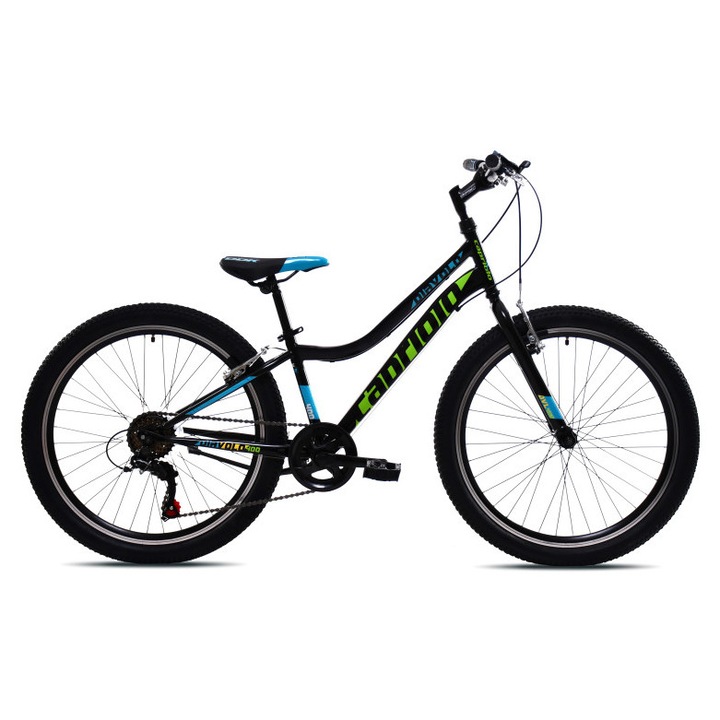 Детски велосипед Capriolo Diavolo 400 24" черно-зелен модел 2025