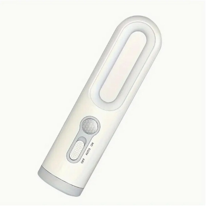 Акумулаторен LED фенер със сензор за движение, 1W, 36V, ABS, 1 брой