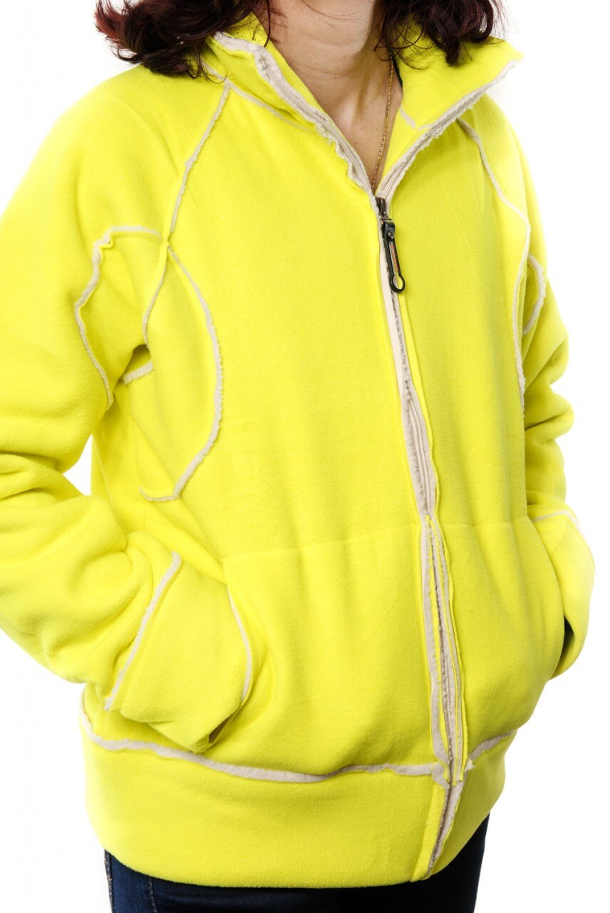 Jacheta cu fermoar, Essisi, Galben