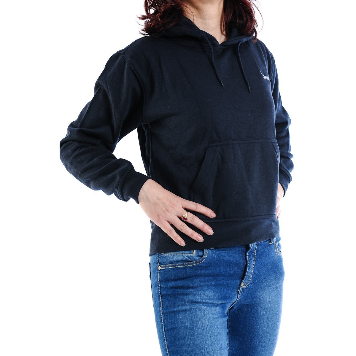 Hanorac bleumarin cu gluga, Leopard