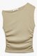 KOTON, Top crop cu aspect texturat, Maro deschis