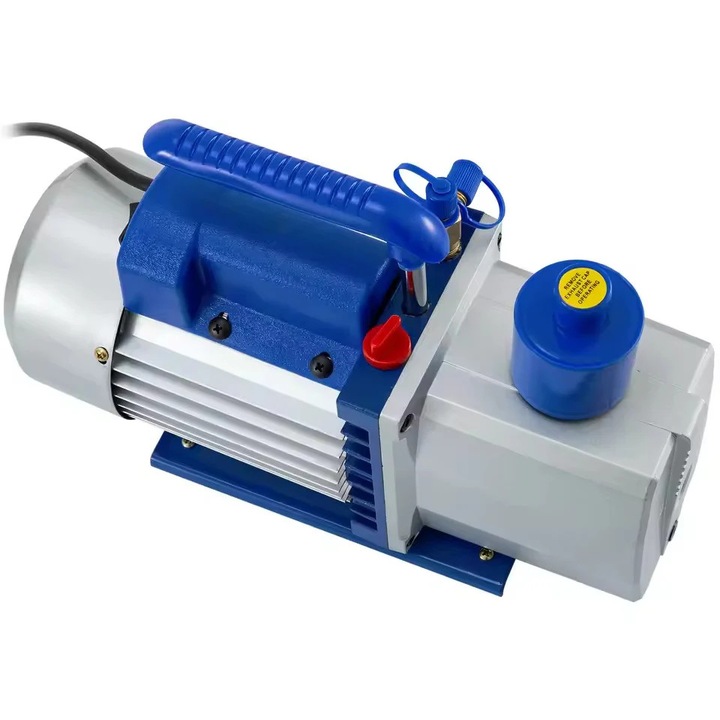 Vákuumszivattyú, 8CFM, 2 fokozatú, 1440 RPM, EU, ezüst