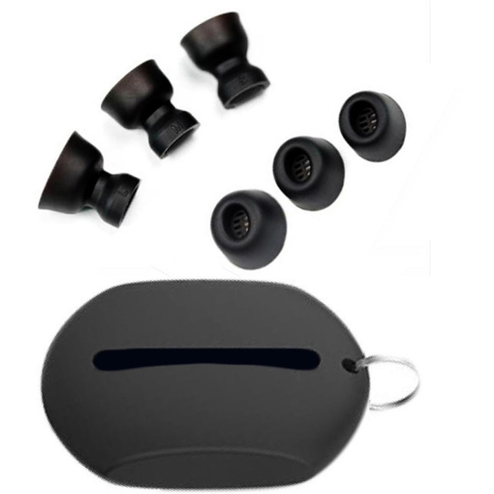 Set de 6 dopuri de urechi din silicon pentru Huawei Freebuds Pro, cutie de stocare 6x4.4cm