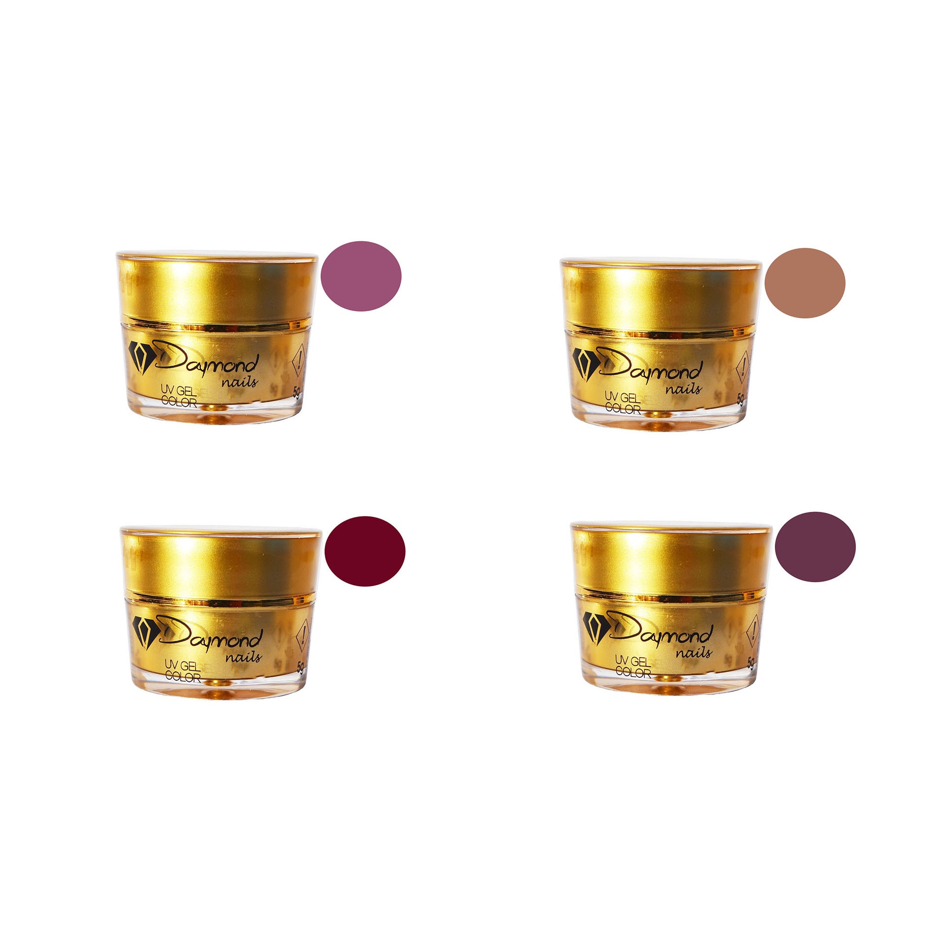 Kit Gel Color Daymond Nails 4