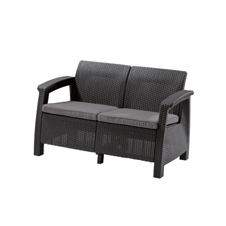 Set mobilier de gradina Corfu II DUO BOX Grafit/ Gri- rece