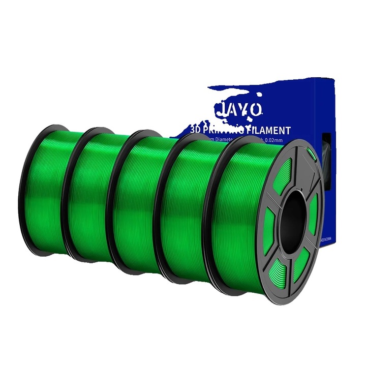 Filament 3D PLA, 1.75mm, 1.1kg, verde, set 3 role
