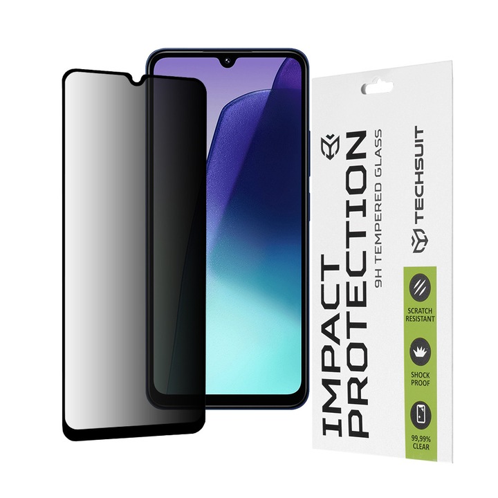 Стъклен протектор за Xiaomi Redmi 14C - Smartphosis Privacy - Черен