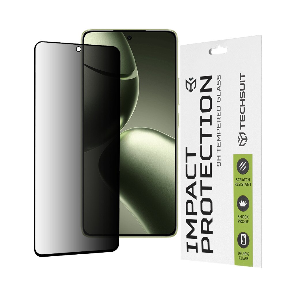 Folie pentru Xiaomi 14T / 14T Pro, 111D Privacy Full Glue, Negru