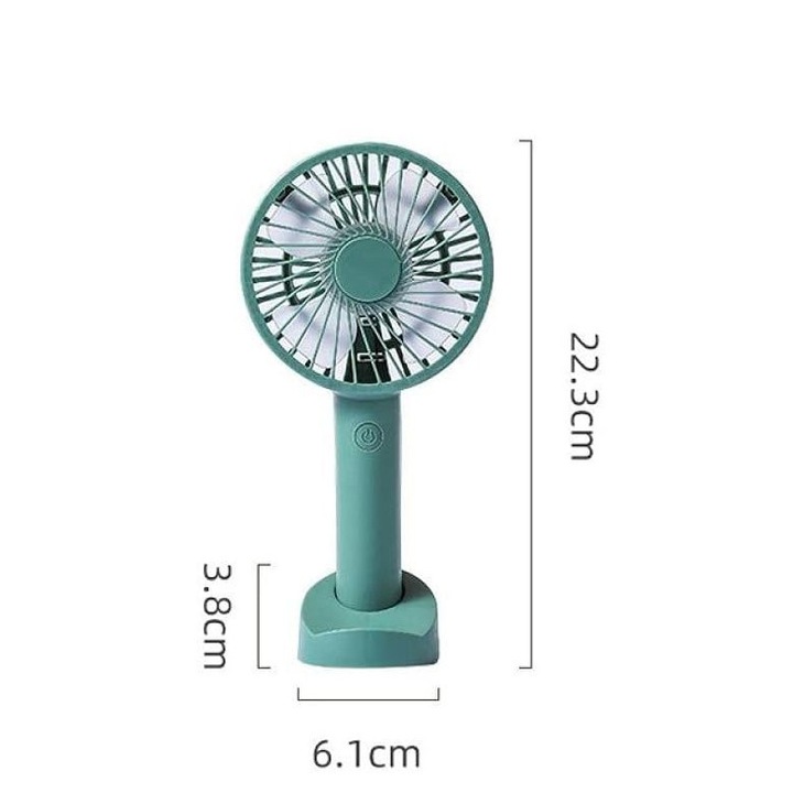 Mini ventilator portabil Enforose, design ergonomic, 3 viteze, compact 10x15cm, cadou de vară