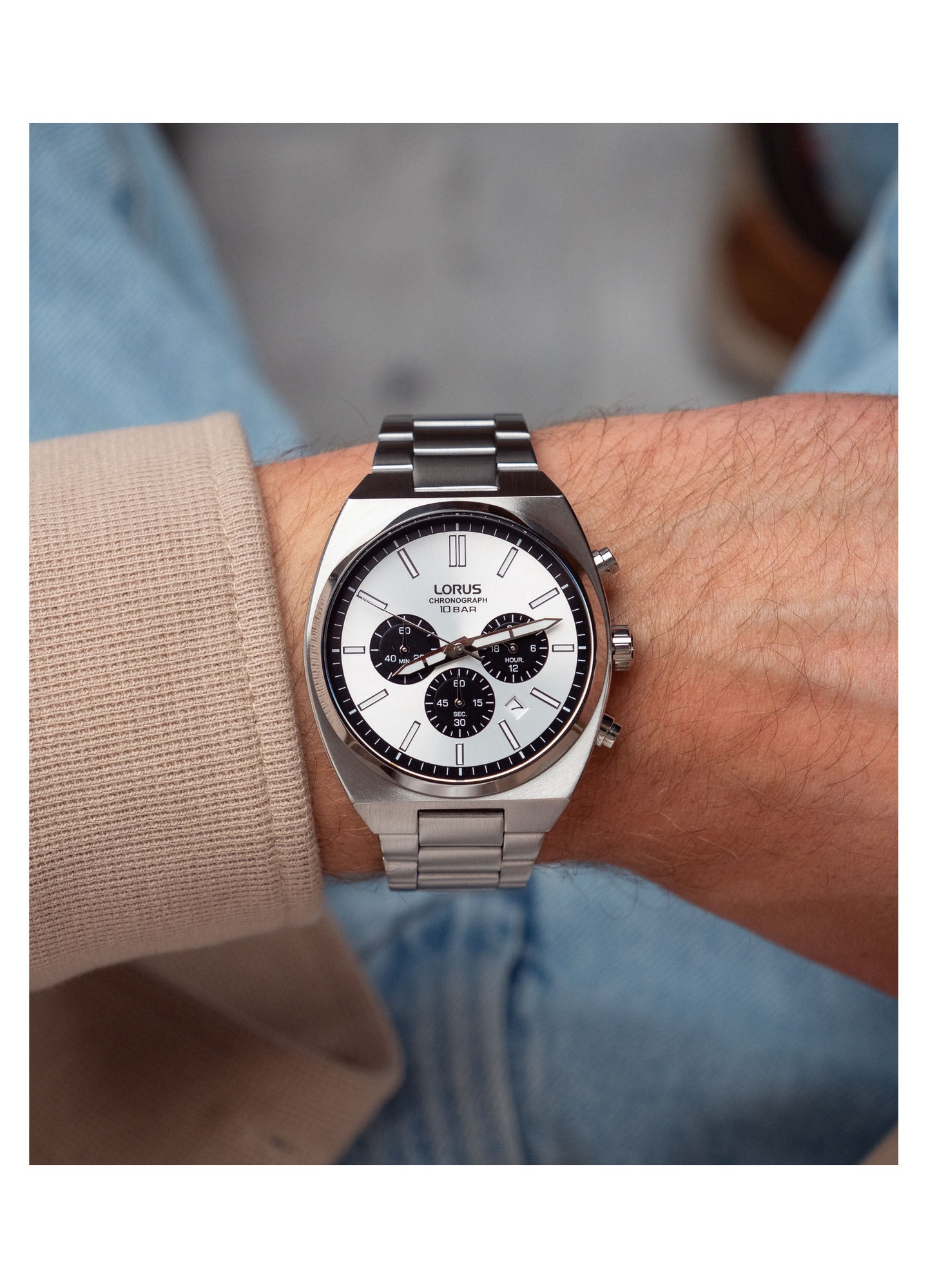 Lorus RT369KX9 Mens Watch Chronograph 43mm 10ATM - eMAG.ro