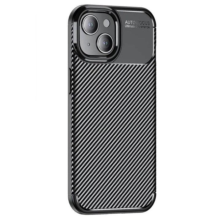 Husa pentru Iphone 15, AutoFocus, TPU, Negru