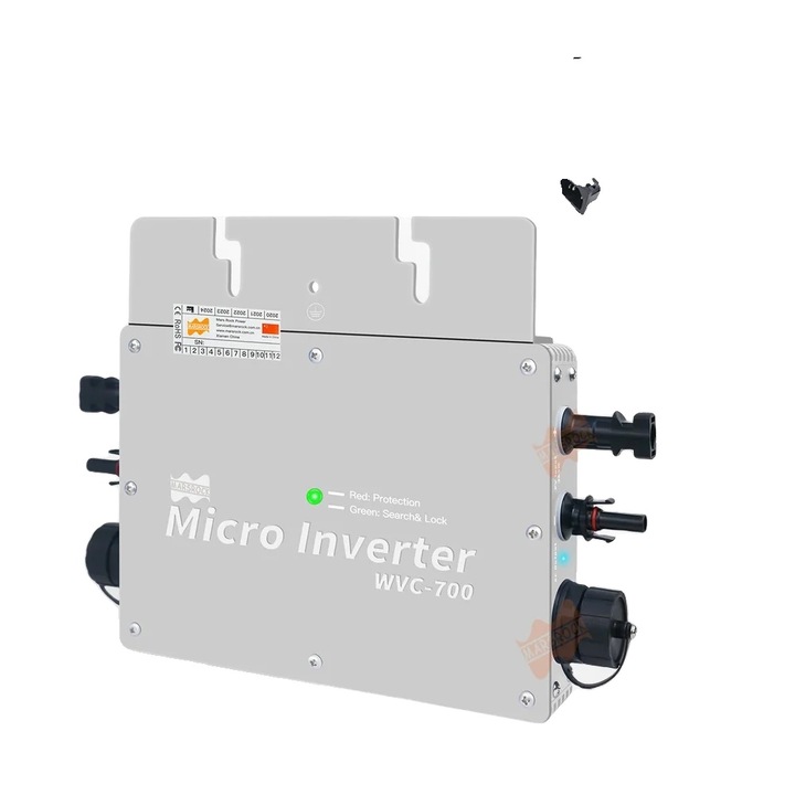 Napelemes mikroinverter 700W, IP65, ezüst, 283x200x41,6mm