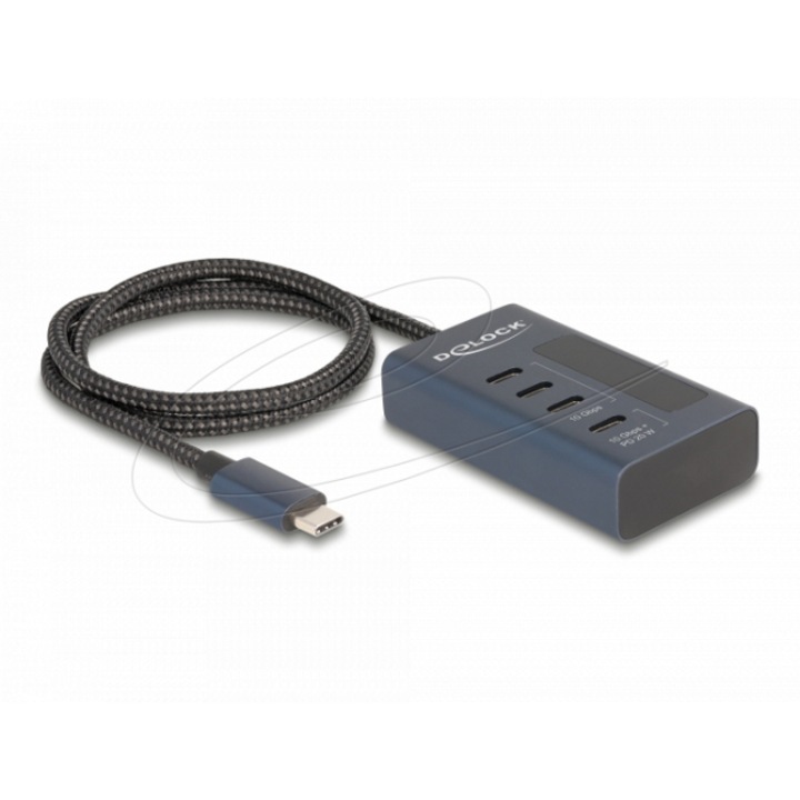 Hub USB Delock, 4 x USB Type-C, 10 Gbps, PD 20W