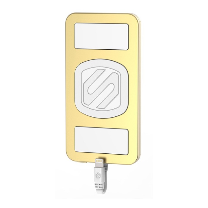 Scosche MagicMount Külső akkumulátor, Lightning MFi, 4000 mAh, aranyszínű