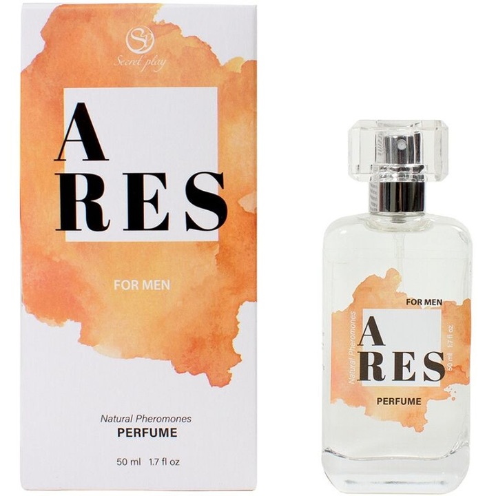 Parfum barbatesc Secret Play Ares, note lemnoase, 50 ml, cu atragator natural din trufa
