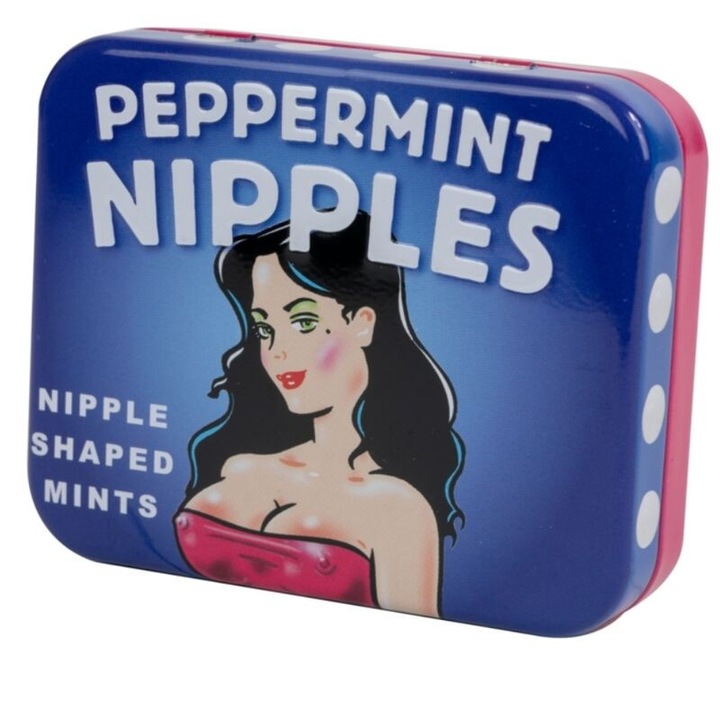 Peppermint Nipples cukorka, Spencer&Fleetwood, édes mell formájú, 30 gr