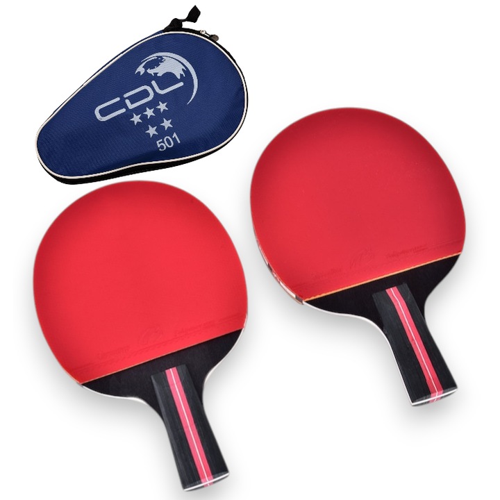 Set 2 Palete Ping Pong, cu Husa