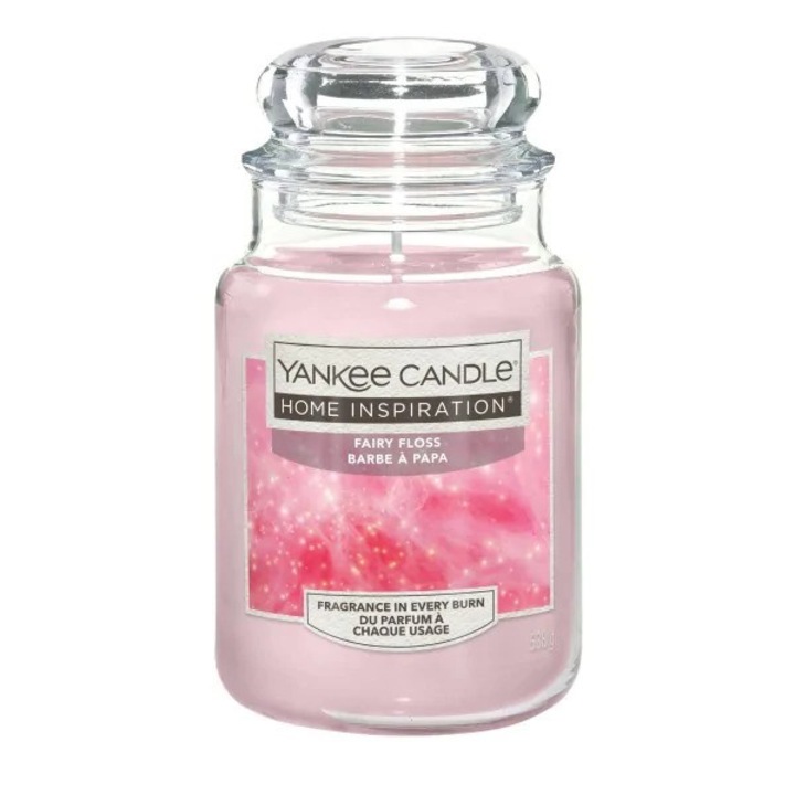 Свещ Yankee Candle Fairy Floss, вкус на малина
