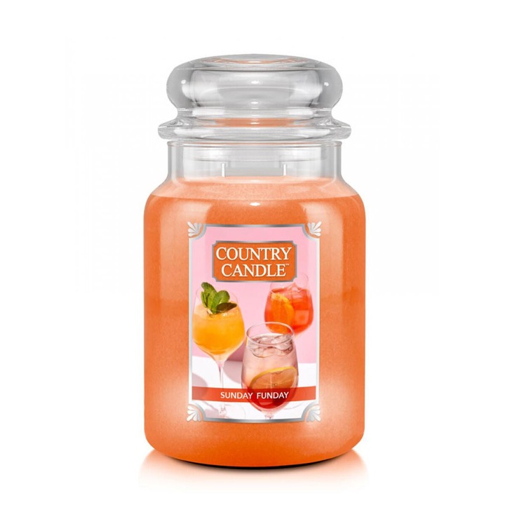 Голяма свещ Sunday Funday, Country Candle, летен аромат