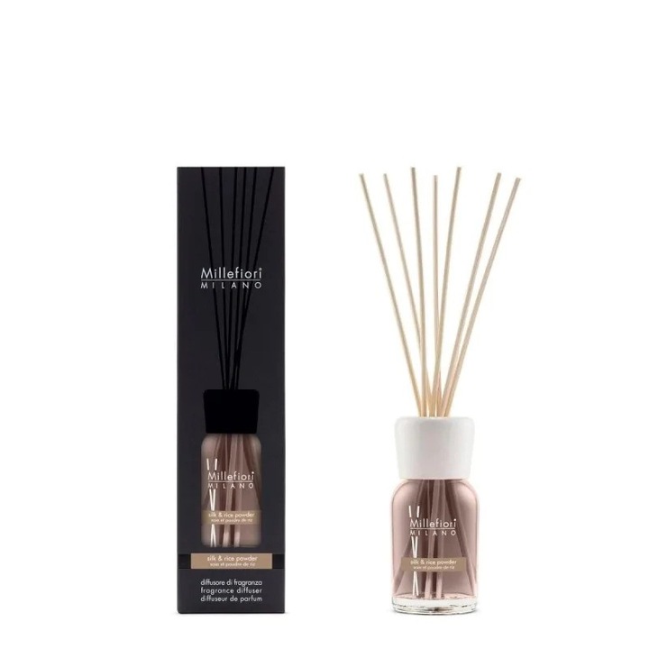 Illatosító pálcikák, Millefiori Milano, 100 ml Selyem és rizspor