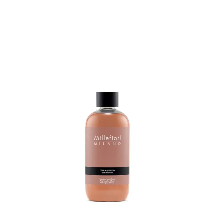 Millefiori Milano légfrissítő, Rose Espresso, 250 ml, fehér virágok, frissen őrölt kávé