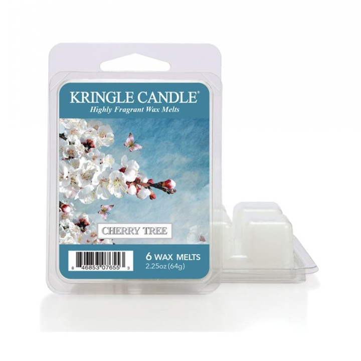 Ароматна свещ Kringle Candle с аромат на черешово дърво, 150 г