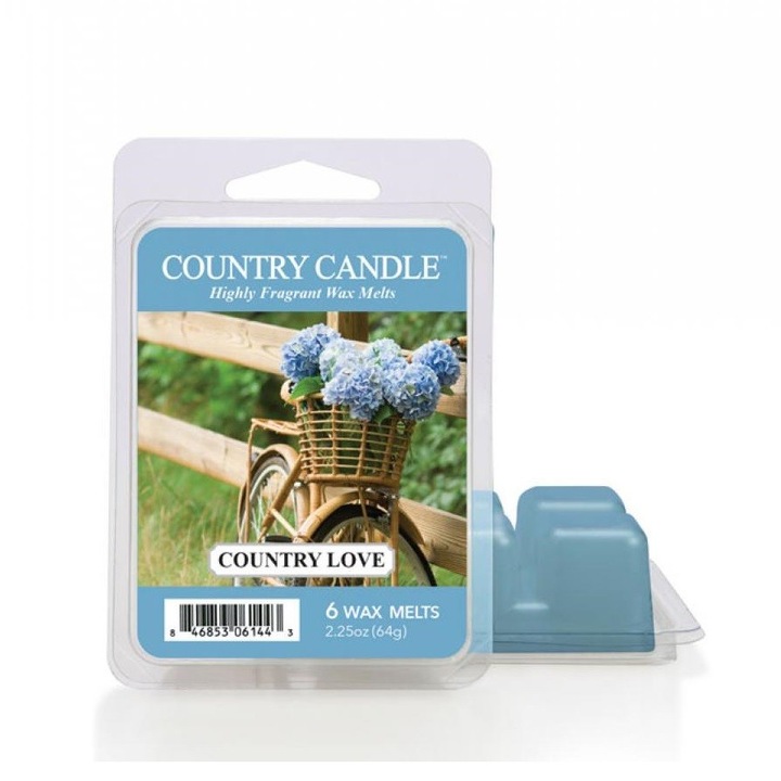 Ароматна свещ Country Candle Country Love, флорален аромат, 100 г