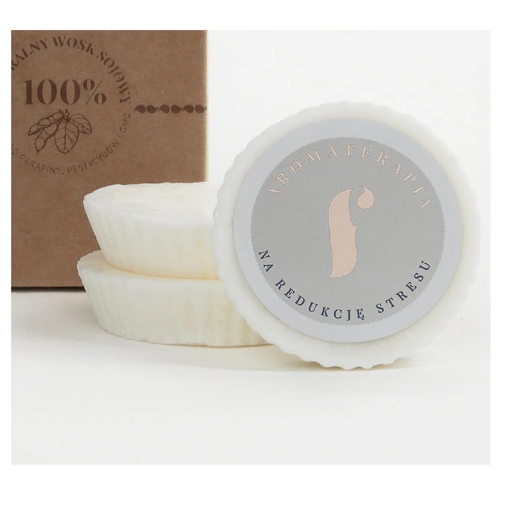 Set 3 lumanari aromaterapie, Flagolie, reducere stres, 100% ceara soia, multicolor