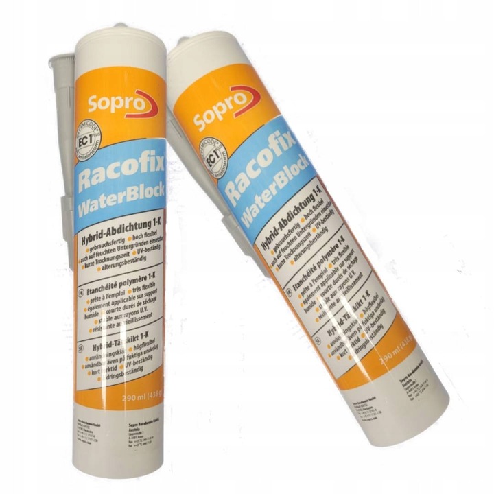 Adeziv hidroizolatie Sopro WaterBlock 588, hibrid, 438g, gri, 290ml