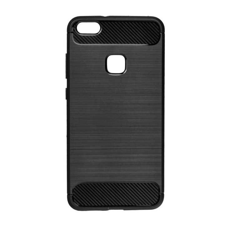 Husa Carbon Forcell pentru Huawei P10 Lite, Negru