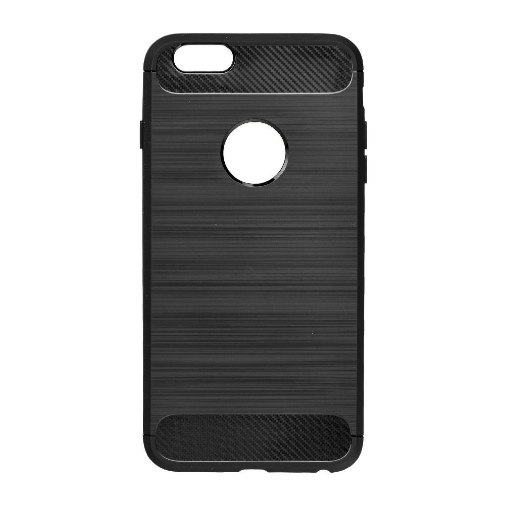 Husa Carbon Forcell pentru iPhone SE & 5S, Negru