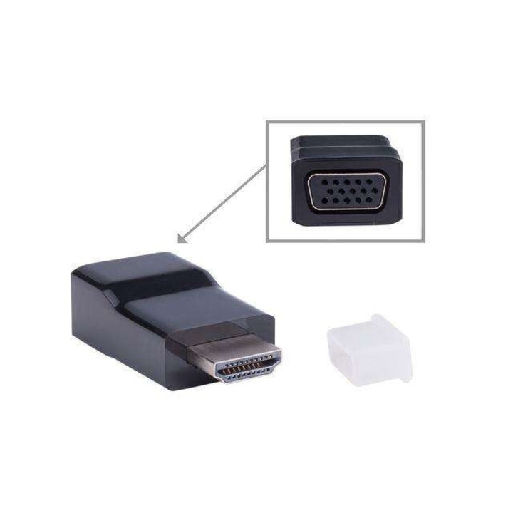 Adaptor HDMI tata la VGA, negru, REGENT