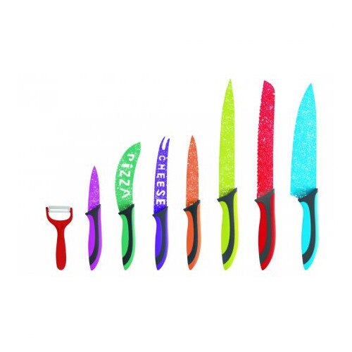 Set cutite inox 8 piese ZLN-1143, Multicolor