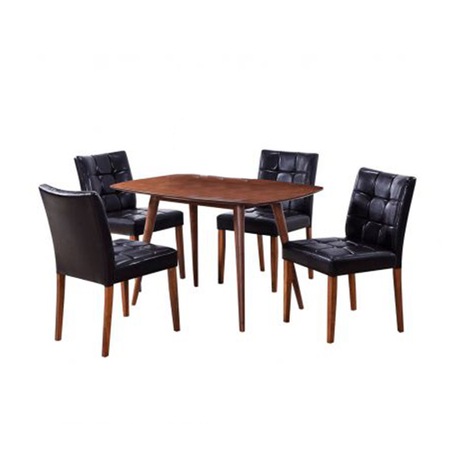 Set dining Dynamic Home Decor, masa cu 4 scaune