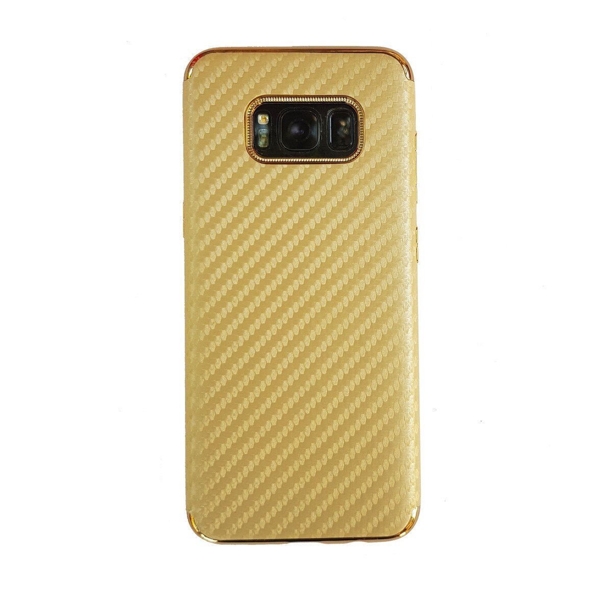 Husa Samsung S8 Silicon Carbon, Gold