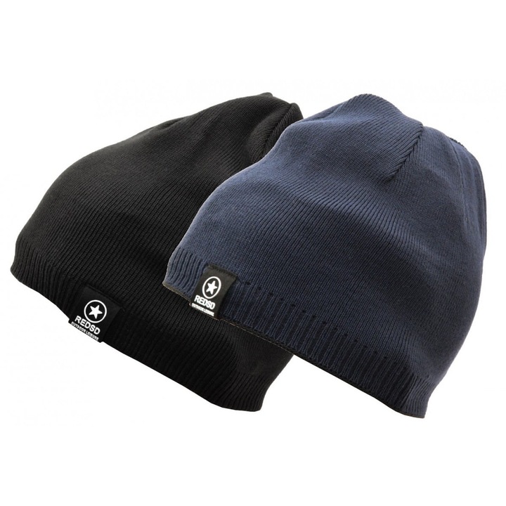 Caciula barbati REDSD ST-514, model reversibil, neagra/granata, tricotata din acril premium, marime L/XL, groasa si calduroasa, confortabila, ideala pentru iarna rece, eleganta, rezistenta la frig, accesorii vestimentare masculine, stil