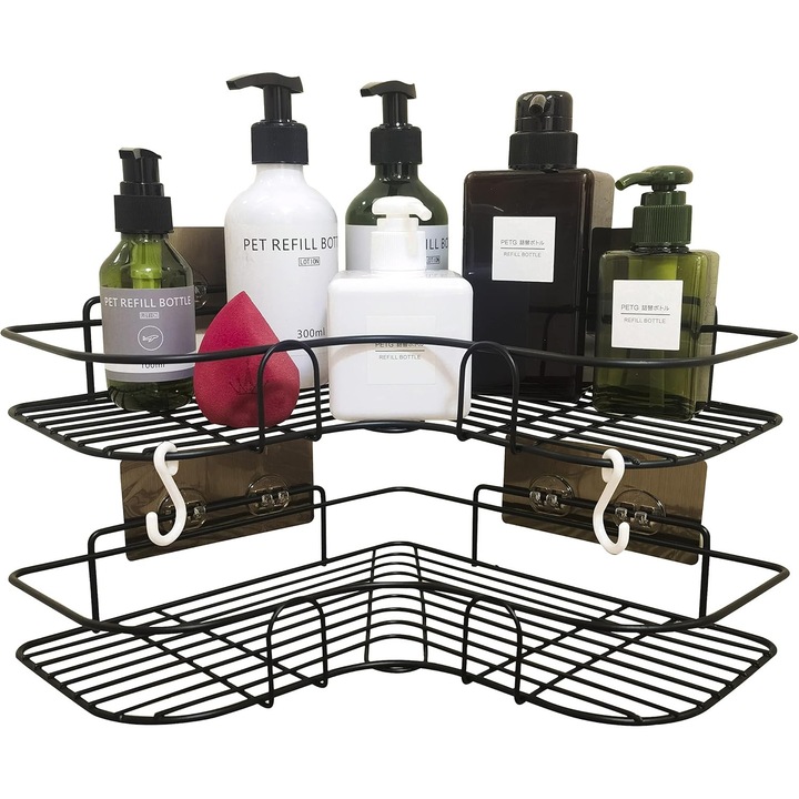 Zuhany saroktartó, Enforose, szellőző keret, rozsdaálló, 2 darabos szett